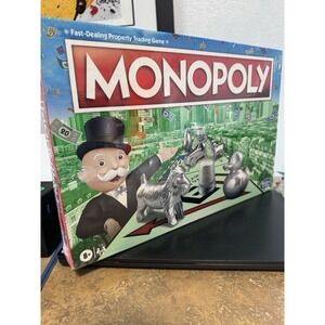 Monopoly Board Game Parker Brothers Hasbro Gaming C1009 Metal Tokens